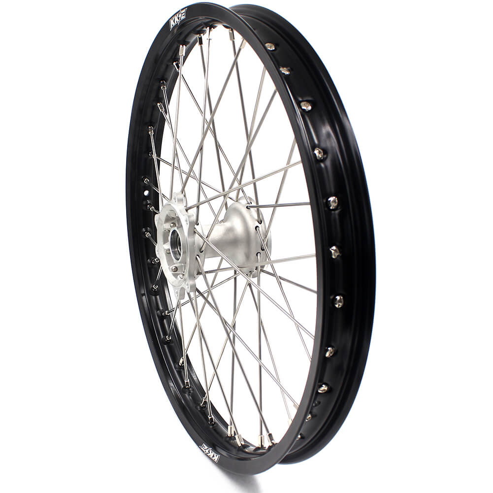 KKE 21" 19" MX Casting Alloy Wheels For HONDA CRF250R CRF450R CR125R CR250R 2002-2013 Silver&Black