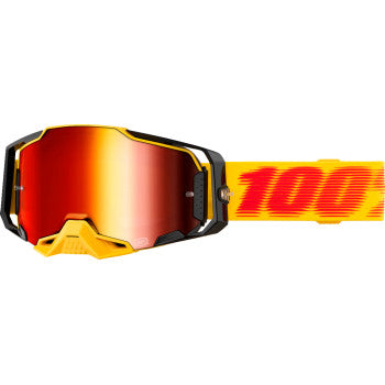 100% Armega Goggle - Tetsu - Red Mirror Lens 50005-00042 - Howling Moto
