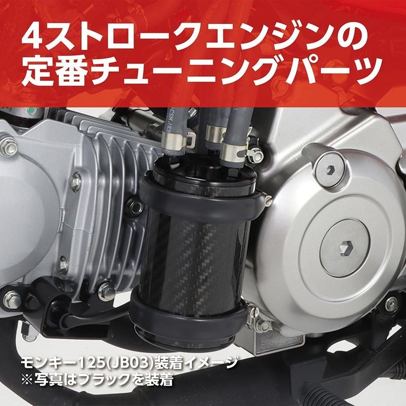 KITACO Carbon Oil Catch Tank Kit for 2022+ Honda Grom and Monkey