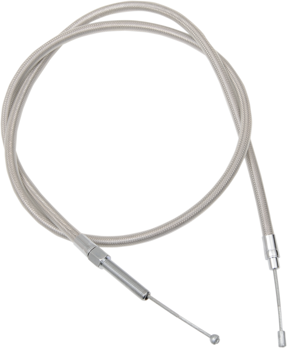 DRAG SPECIALTIES High-Efficiency Braided Stainless Steel Clutch Cable - 76-11/16" (Part Number 5322309HE)