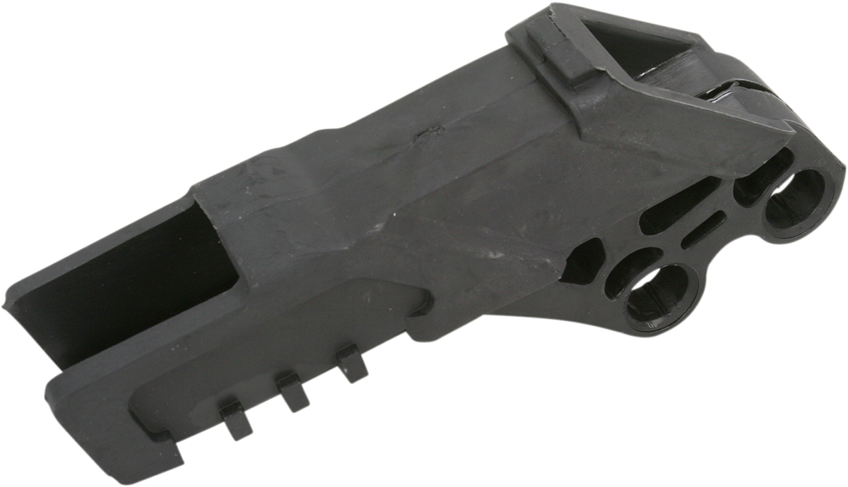 A black Acerbis chain guide for Kawasaki motorcycles, designed to protect the chain and improve durability.