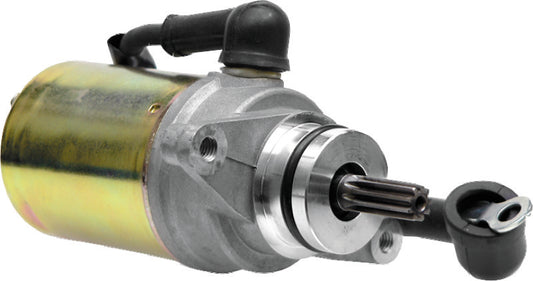 QuadBoss Yamaha YFM100 Champ motor starter part 495708, close-up of the industrial vehicle's starter component.