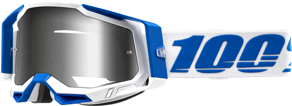 100% Racecraft 2 Goggles - Isola - Flash Silver 50010-00005 - Howling Moto