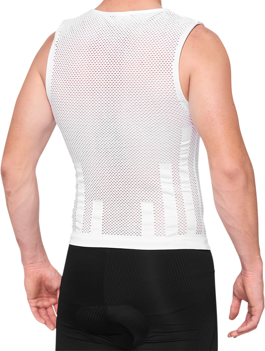 100% Zephyr Tank Jersey - White - Small/Medium 35502-000-17 - Howling Moto