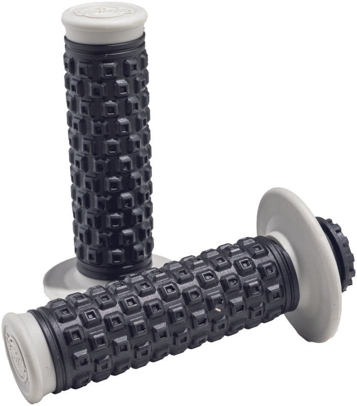 ProTaper Pro Series Clamp On Pillow Top motorcycle handlebar grips in gray and black, designed for comfort and secure fit.