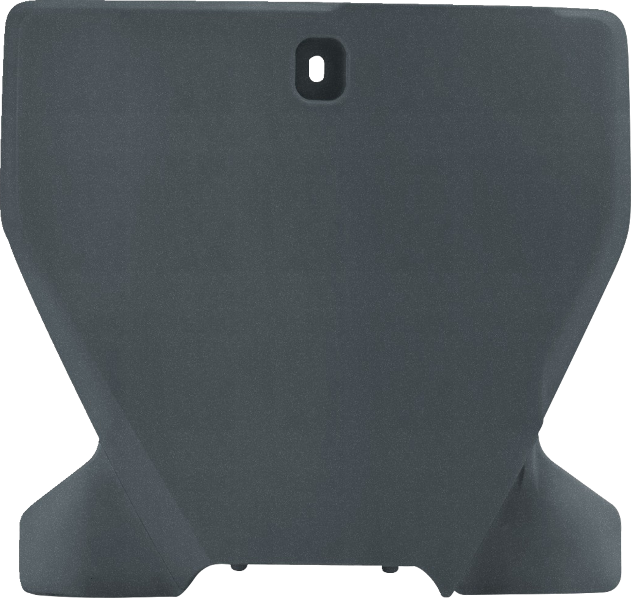 Gray metallic Acerbis front number plate for Husqvarna bikes, designed for durability and sleek motocross styling.