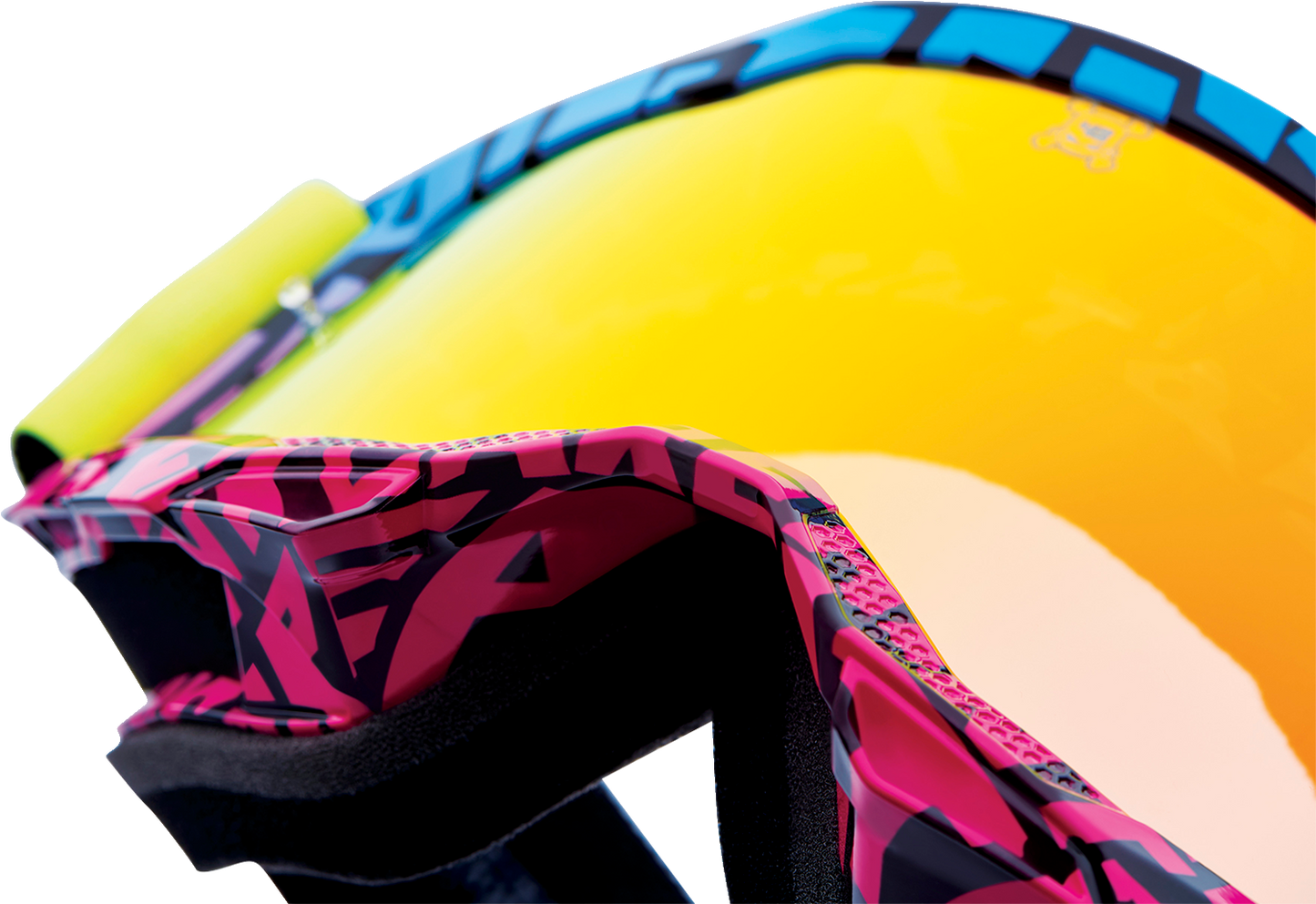 Bill's Exhausts Accuri 2 UTV goggles with red mirror lenses, featuring a secure strap and durable frame for off-road protection