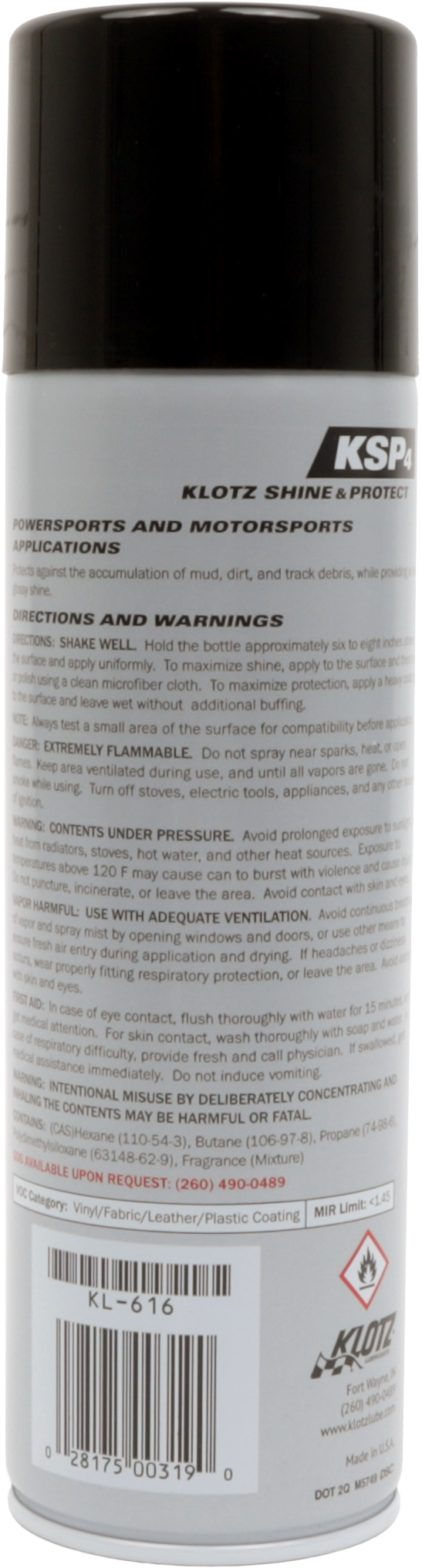 KLOTZ KSP4 Shine & Protect car surface coating in 10 oz bottle, applied to vehicle paint for glossy finish and protection