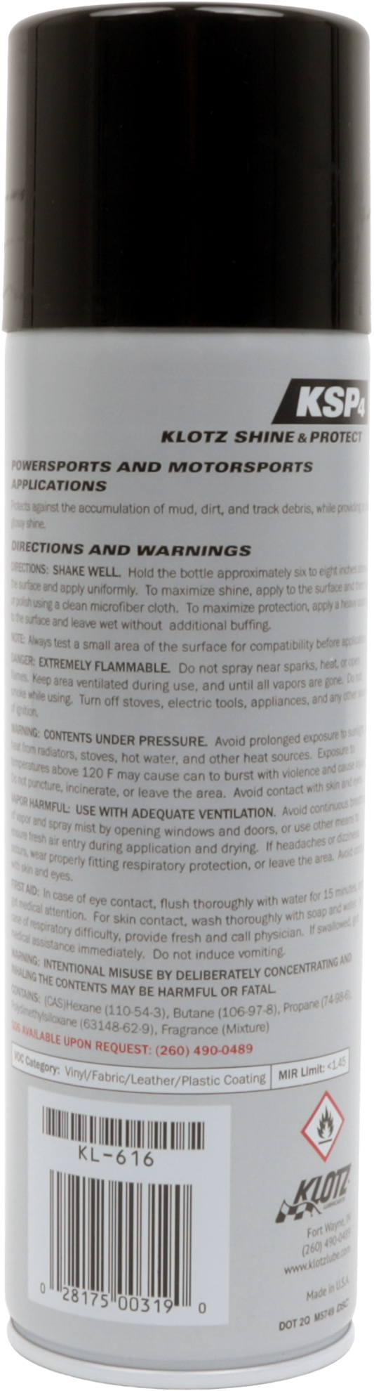 KLOTZ KSP4 Shine & Protect car surface coating in 10 oz bottle, applied to vehicle paint for glossy finish and protection