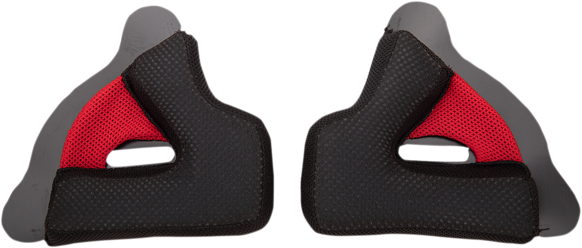Z1R Child Rise/Dirt Maxx Cheek Pads L/XL, motorcycle helmet accessories, black foam padding with Z1R branding and part number 0134-2378.