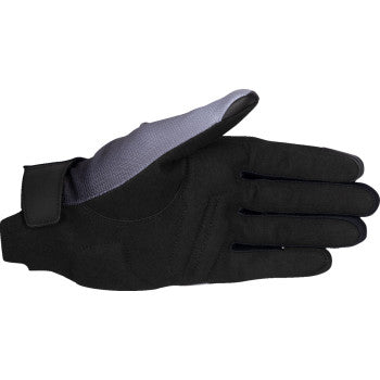 Alpinestars Stella Reef V2 gloves in gray, black, and fluo pink with XS size, featuring protective padding and breathable material.