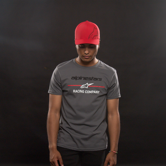 Charcoal ALPINESTARS Bettering T-Shirt in XL from Bill's Exhausts, casual fit with logo detail visible.