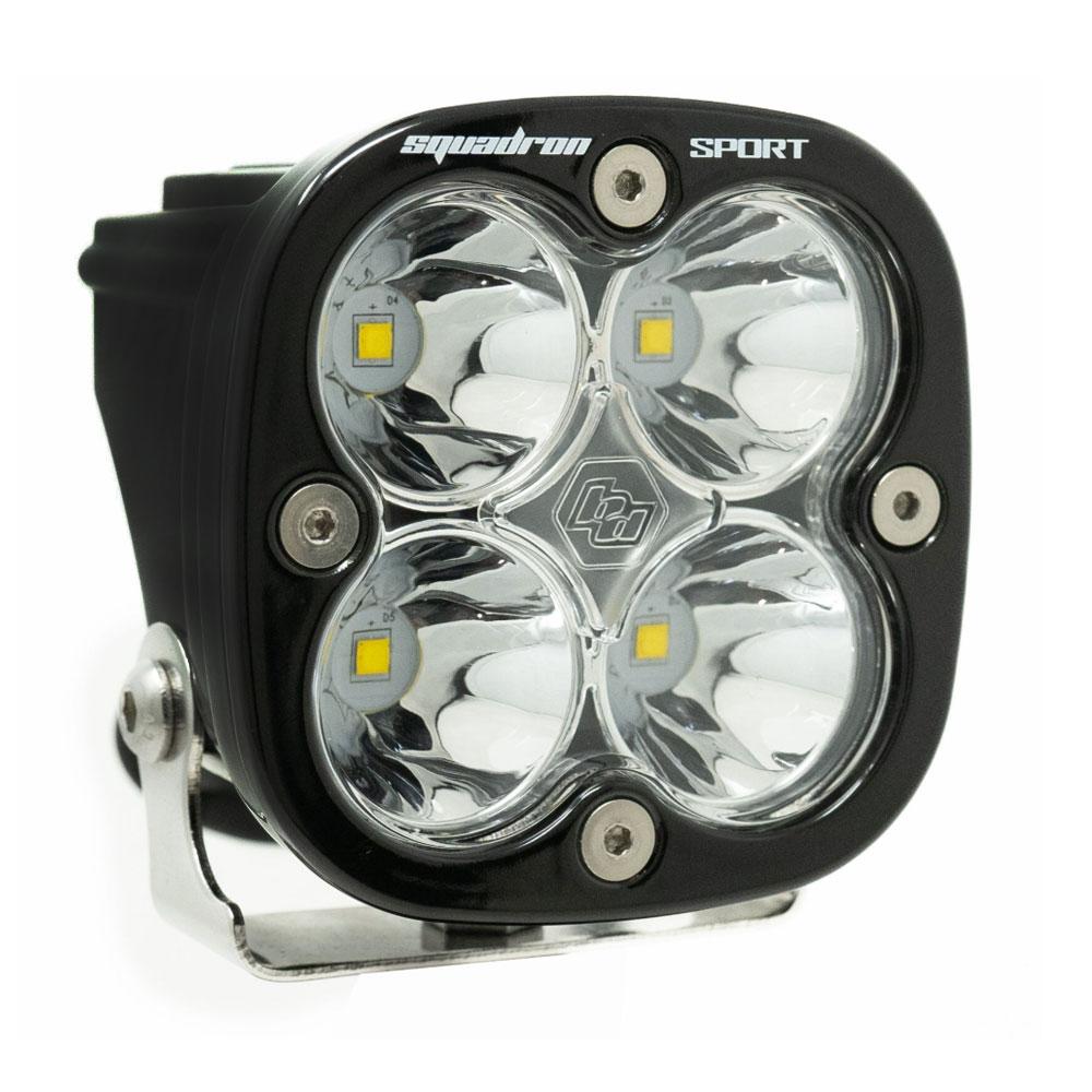 Baja Designs Squadron Sport Black LED Light Pod - Driving/Combo - Howling Moto