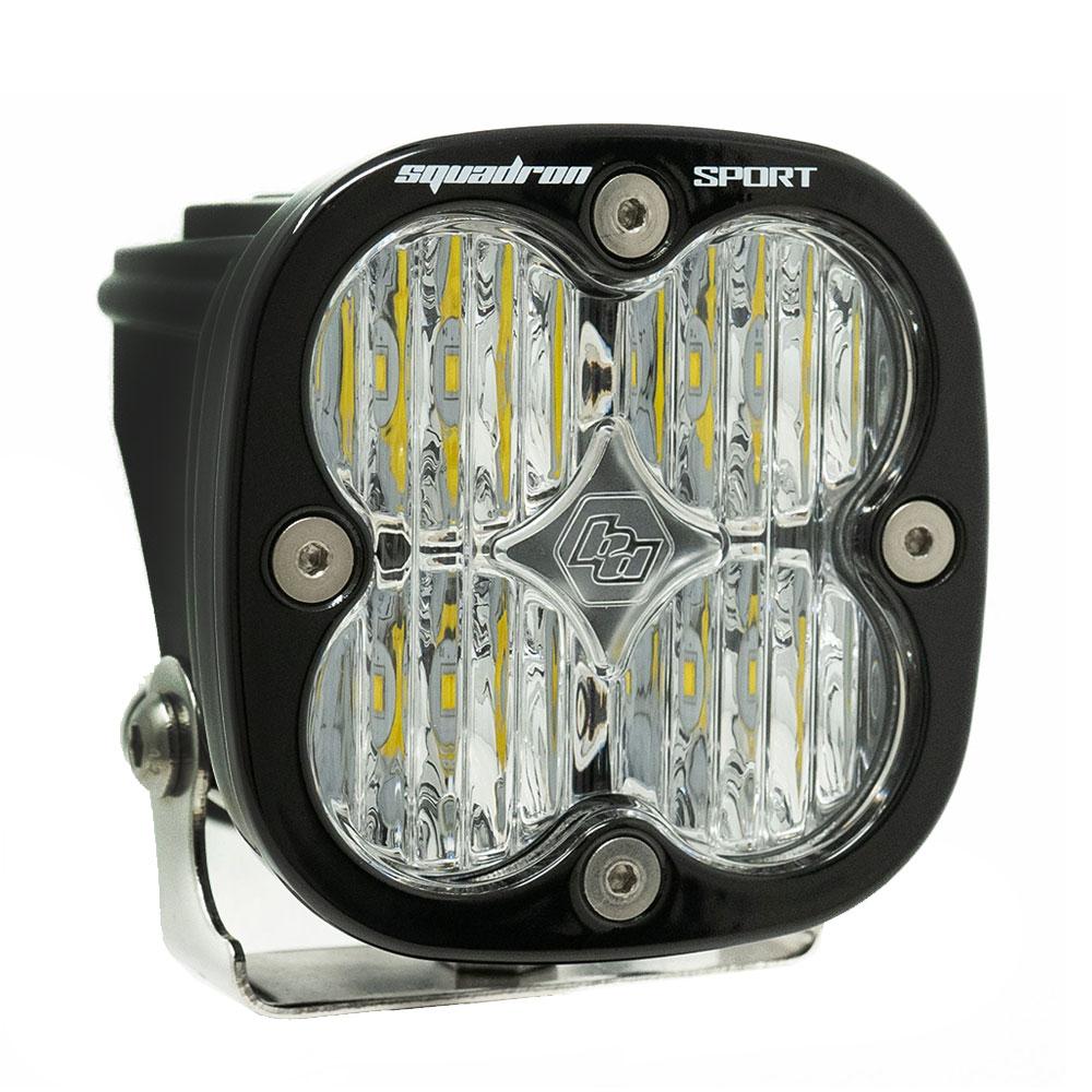 Baja Designs Squadron Sport Black LED Light Pod - Driving/Combo - Howling Moto