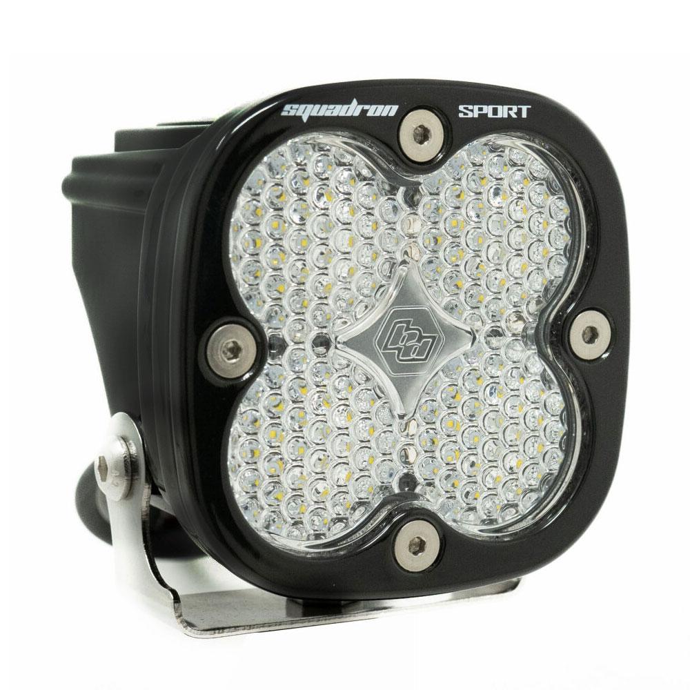 Baja Designs Squadron Sport Black LED Light Pod - Driving/Combo - Howling Moto