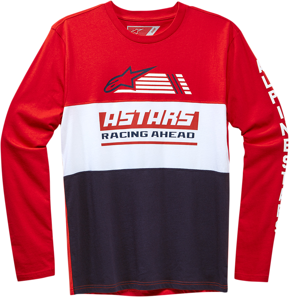 Red Bill's Exhausts Rivalry long-sleeve T-shirt in 2XL, featuring a casual fit and graphic design on the front.