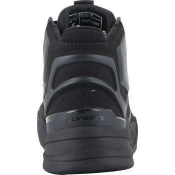 Black Alpinestars Speedflight shoes, US 12.5, with sleek design and branding visible, suitable for sports or casual wear.