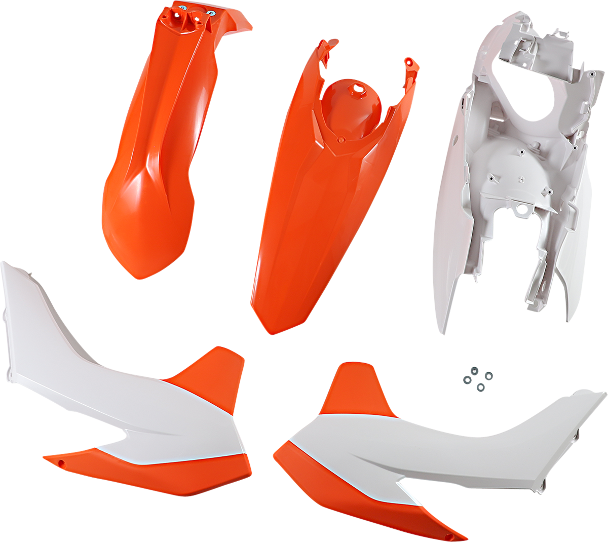ACERBIS standard replacement body kit for motorcycles, OEM 2314314891, showing assembled body panels and parts.