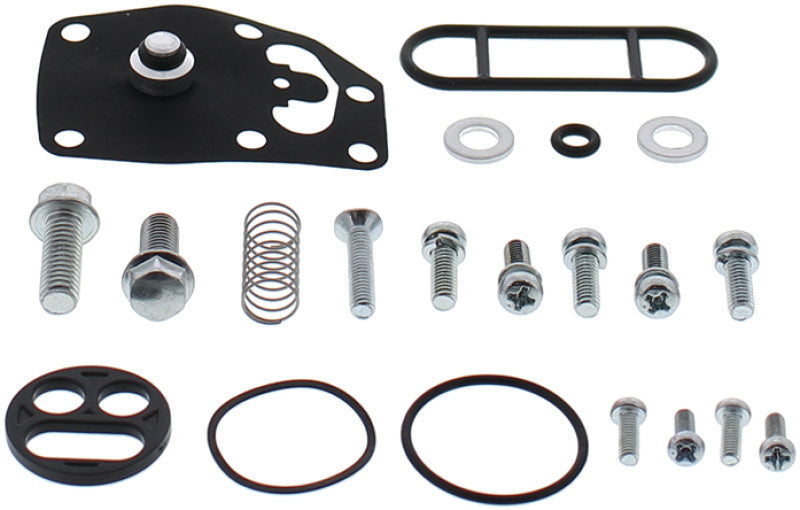 QuadBoss fuel tap kit for Suzuki LT-A400 Eiger 2x4 ATV, includes part #420568, shown installed on the vehicle.