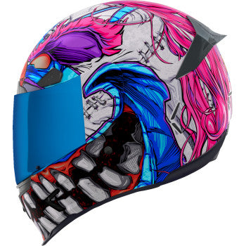 ICON Airframe Pro™ helmet featuring Krazy Klown 2 design in pink, size 3XL, with detailed graphics and aerodynamic vents.