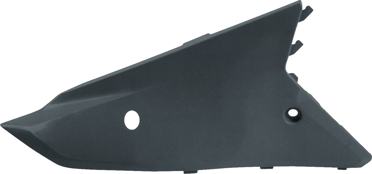 Acerbis upper side panels in gray metallic for motorcycle body, designed for durability and style.
