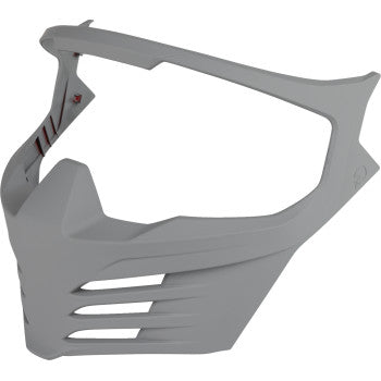Rubatone gray ICON Elsinoreâ„¢ helmet part from Bill's Exhausts, showing detailed close-up of the helmet's textured surface.