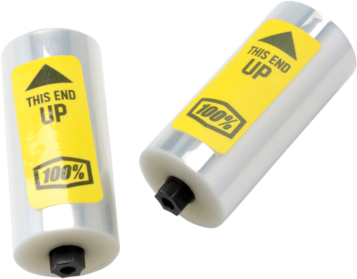 Six white roll-off film rolls from Bill's Exhausts, 100% Forecast Roll-Off Film, 6-pack, with roll cores visible.