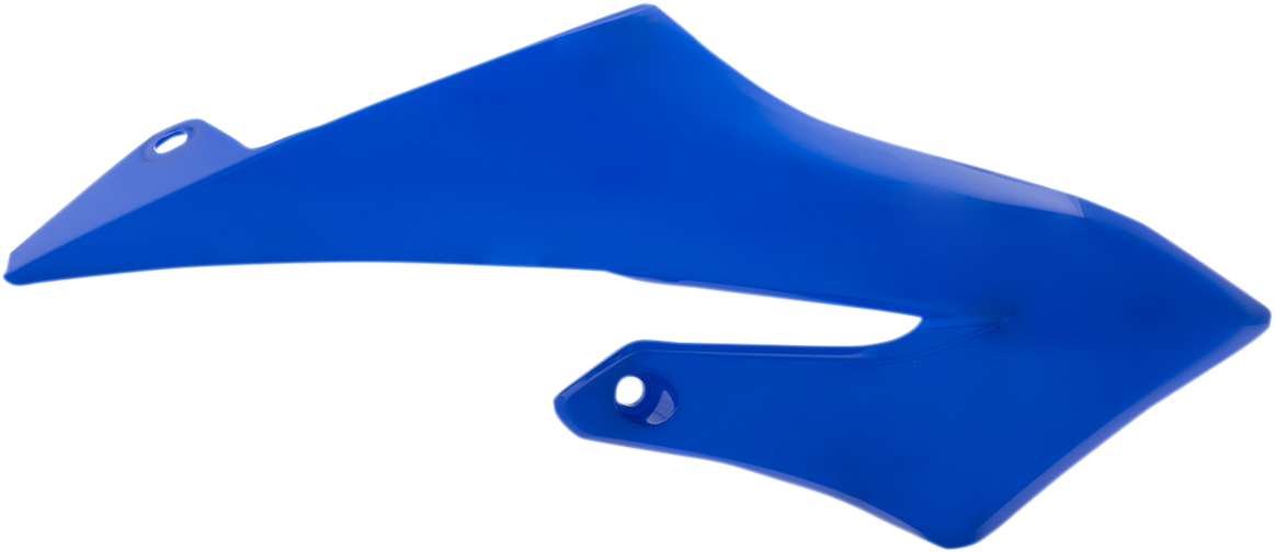 Blue Acerbis radiator shrouds for motorcycle body protection, designed with sleek aerodynamic styling.