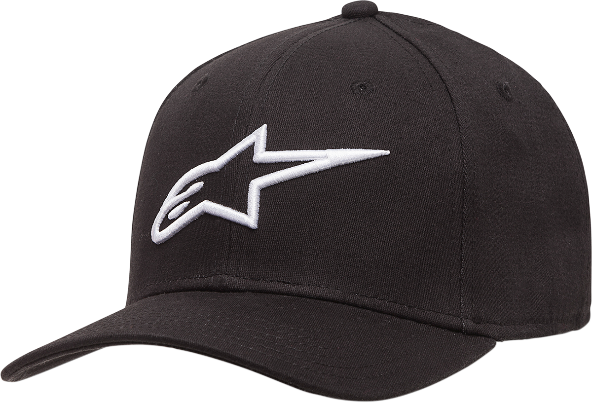 ALPINESTARS Ageless Curve Hat - Black/White - Large/XL 1017810101020LX - Howling Moto