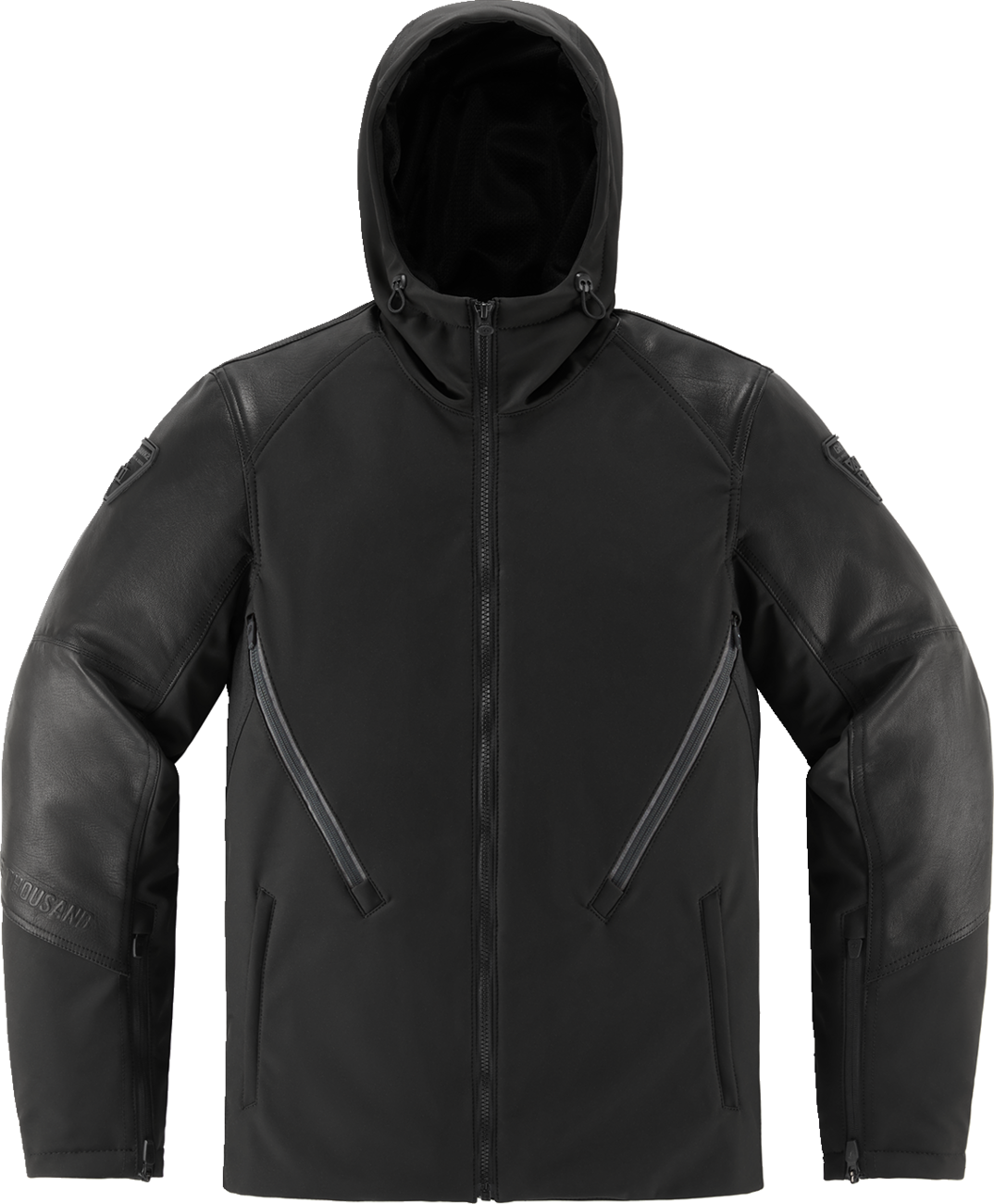 Black ICON Basehawk2 jacket in 3XL, featuring a sleek design and durable fabric, ideal for outdoor and casual wear.