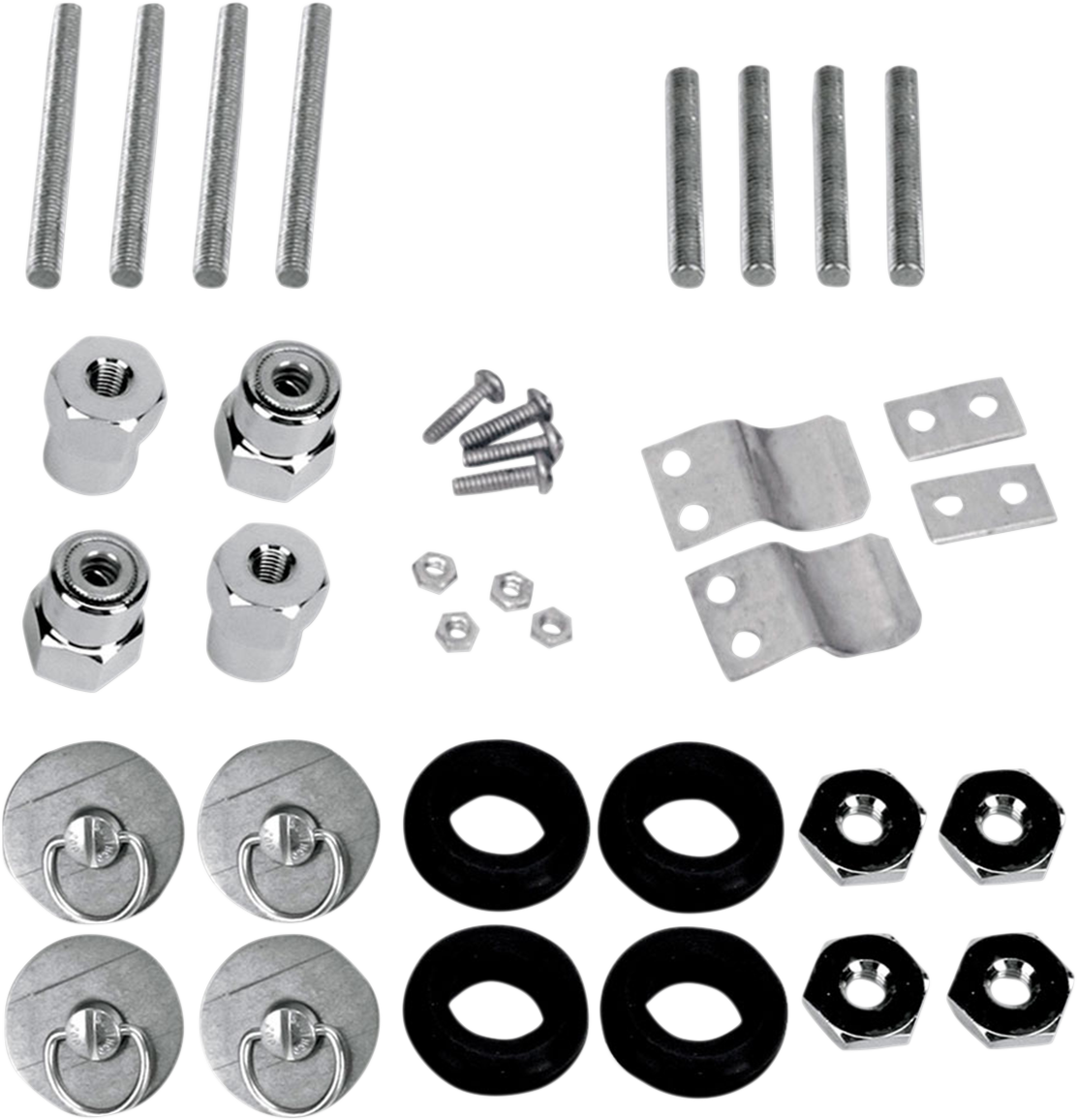 Bill's Exhausts Saddlemens Quick Disconnect Kit for Softail motorcycles, featuring durable seat mounting hardware and easy installation.