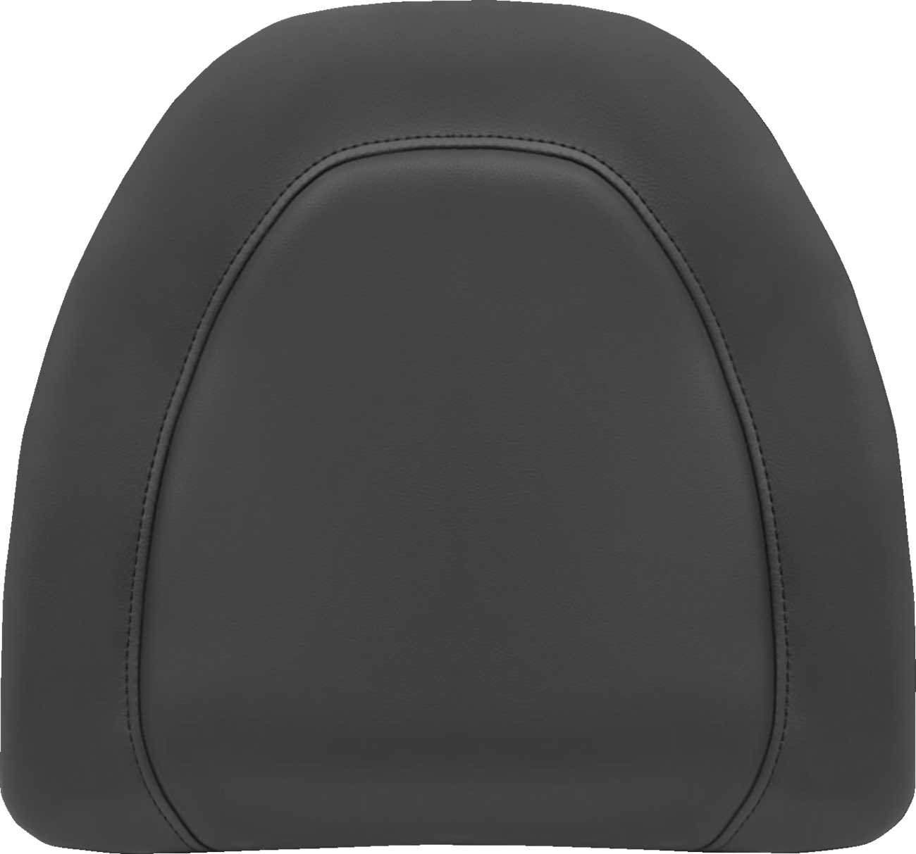 Black SADDLEMEN Tour-Pak Backrest Pad Cover with black stitching, designed for motorcycle seats by Bill's Exhausts.