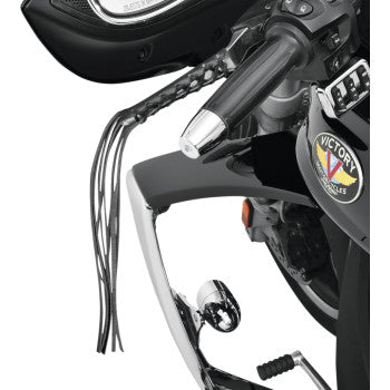Show Chrome Leather Lever Laces – Motorcycle Handlebar Accent