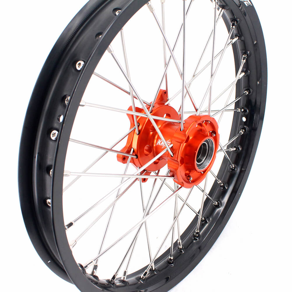 KKE 1.85*19 & 2.15*19 Flat Track Wheels for KTM EXC EXC-F EXC-W 125-530CC 2003-2024 Spoked Rims - Howling Moto