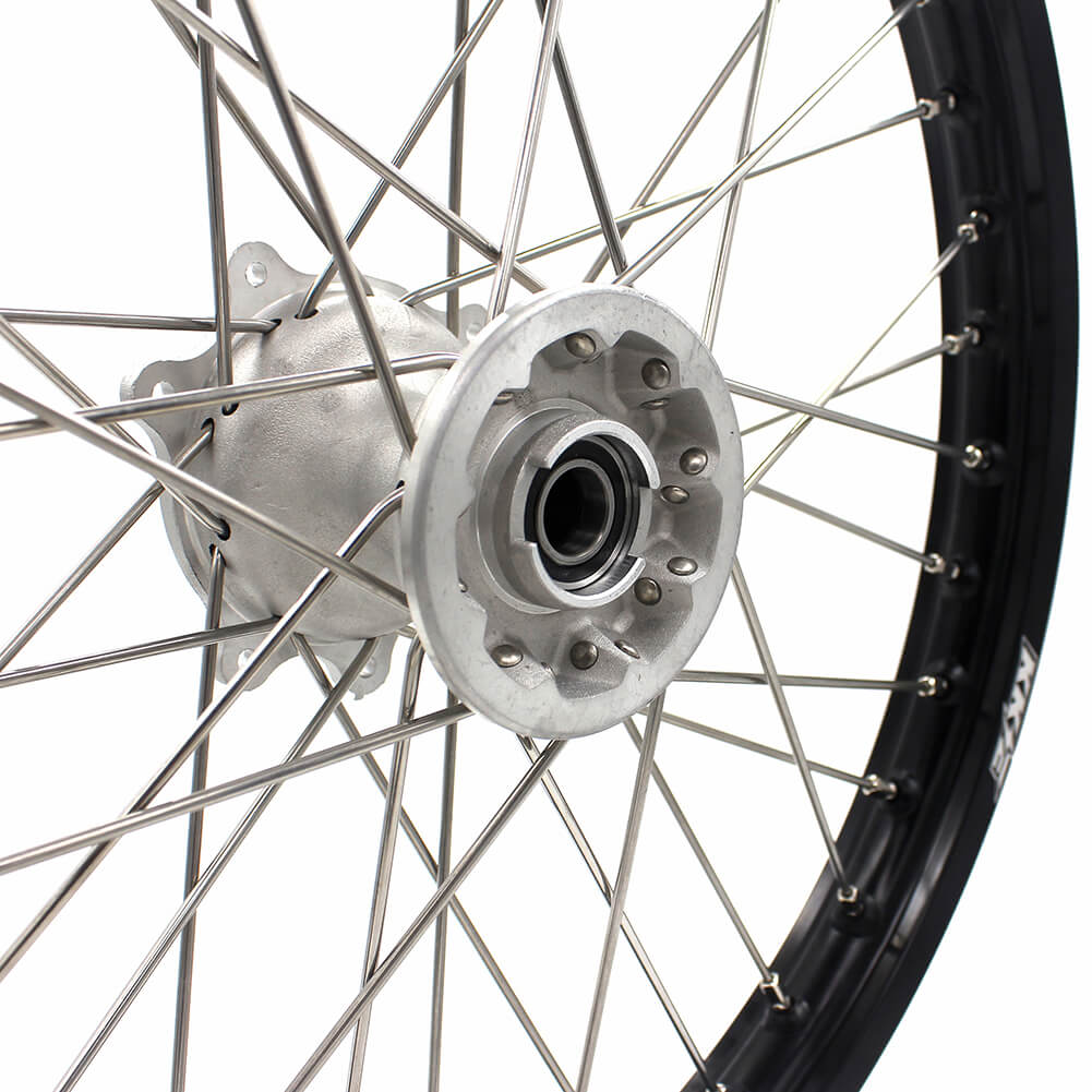 KKE 21" 19" MX Casting Alloy Wheels For HONDA CRF250R CRF450R CR125R CR250R 2002-2013 Silver&Black