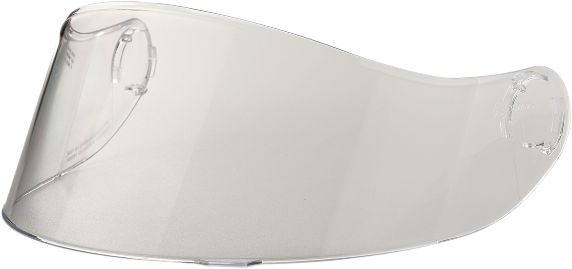 Clear Z1R Warrant Shield compatible with Z1R helmets, shown in the image with transparent visor and secure mounting points.