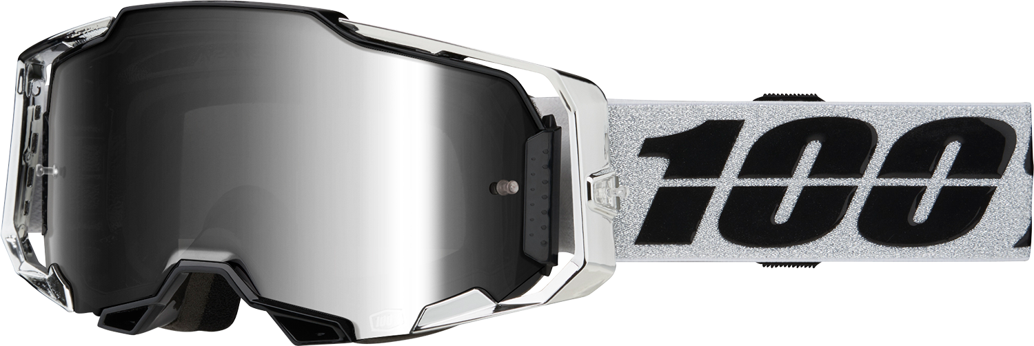 100% Armega Goggles - Atac - Silver Mirror 50005-00016 - Howling Moto