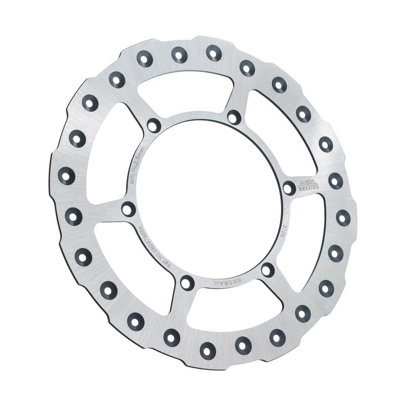 JT Braking JTD3105SC01 front brake rotor for off-road vehicles, showing the metal disc with vented design and mounting holes.