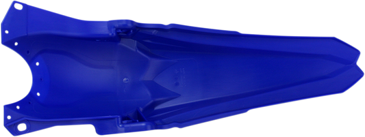 Blue Acerbis rear fender for motorcycle, body part with mounting holes, designed for durability and fitment.