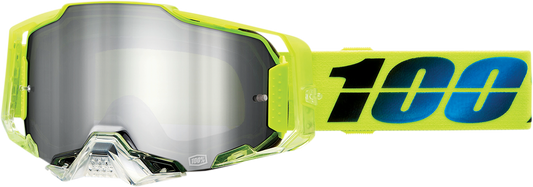100% Armega Goggles - Koropi - Flash Silver Mirror 50005-00013 - Howling Moto