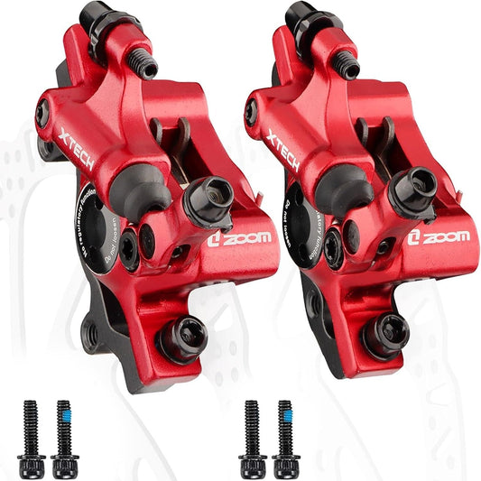 Hycline ZOOM XTECH HB-100 hydraulic disc brake caliper for bicycles, dual-piston MTB, eBike, and scooter brake system.