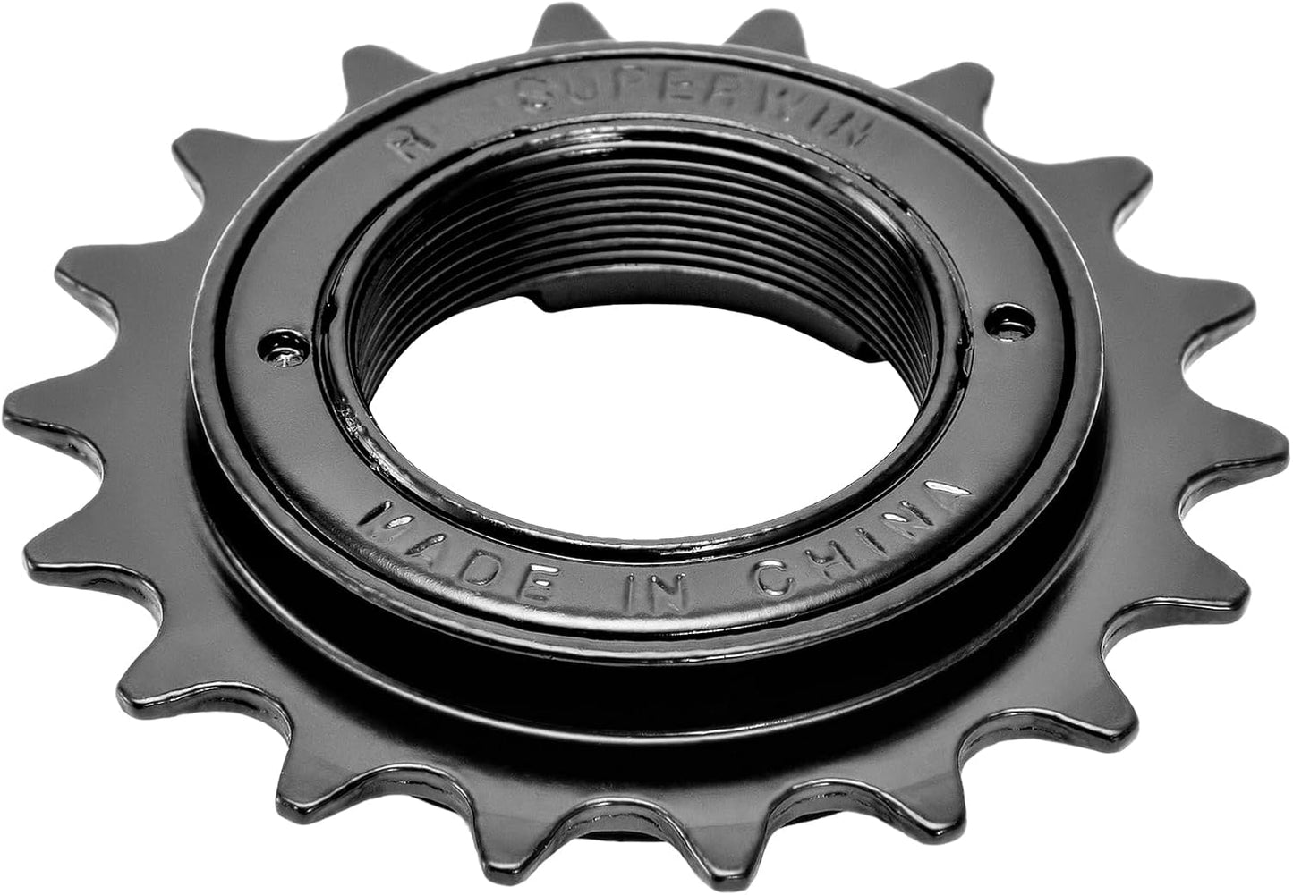 Hycline 18T single speed bike freewheel, bicycle cassette component with metal construction and gear teeth visible.