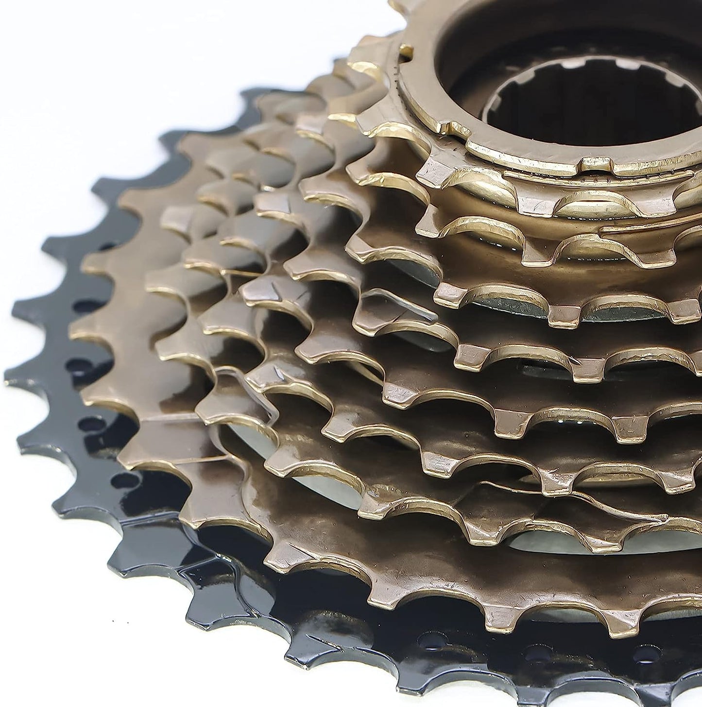 Hycline bicycle freewheel for 6-9 speed bikes with 14-28T or 14-34T gear range, shown on a white background.