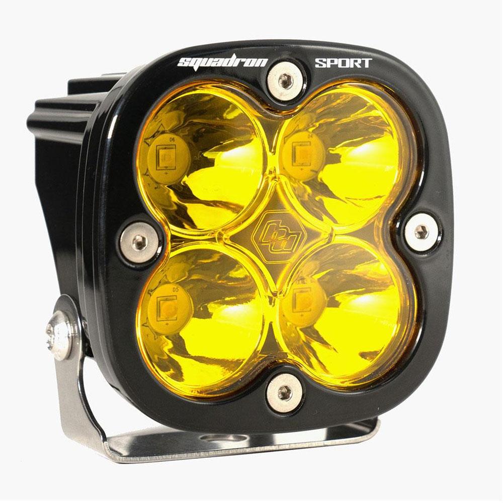 Baja Designs Squadron Sport Black LED Light Pod - Driving/Combo - Howling Moto