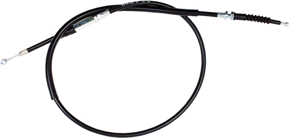Black vinyl clutch cable by MOTION PRO, part 03-0192, designed for durable and precise motorcycle clutch operation.