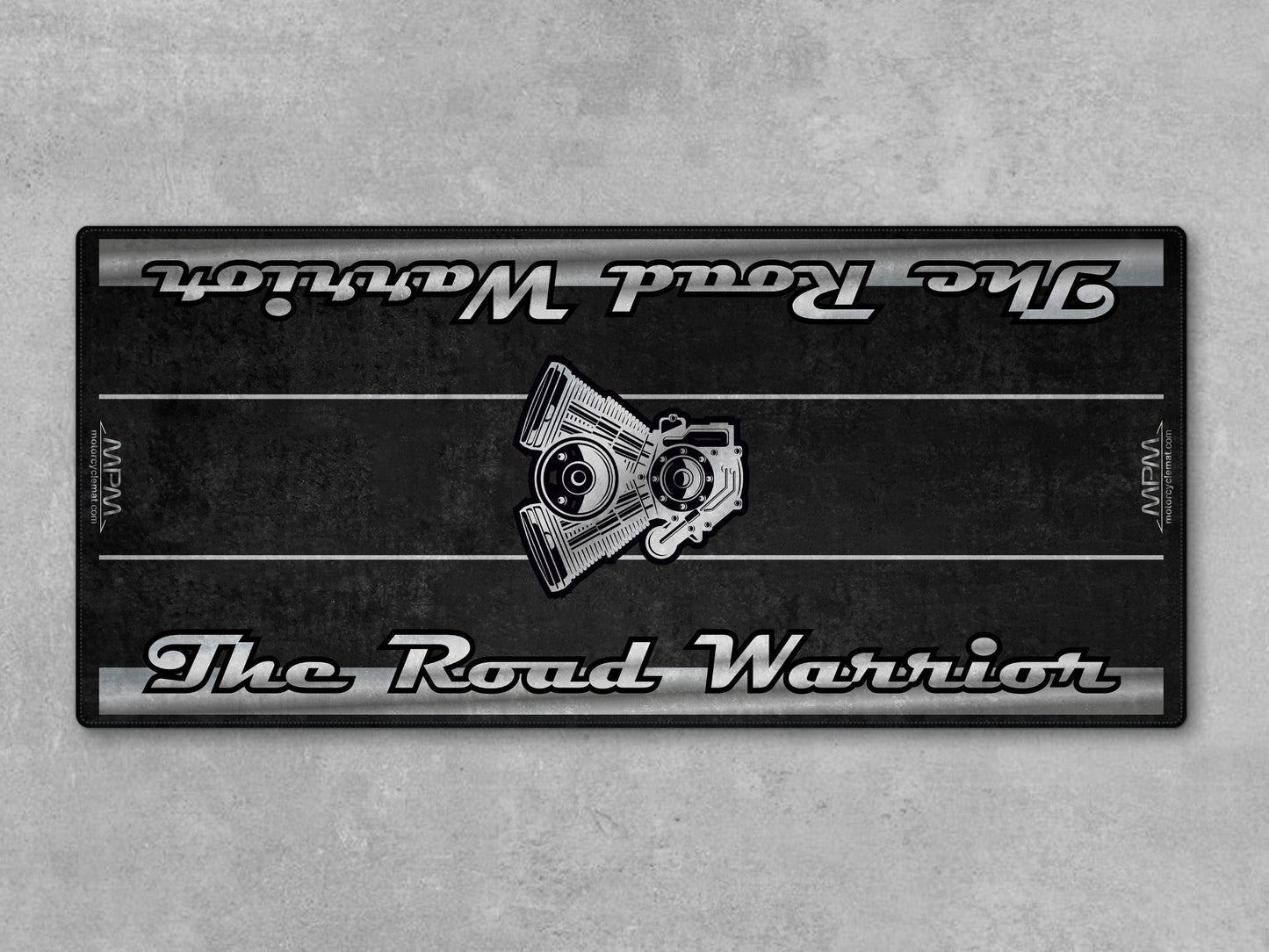 Motorcycle Mat for Touring Motorcycle "The Road Warrior" - MM7344 - Howling Moto