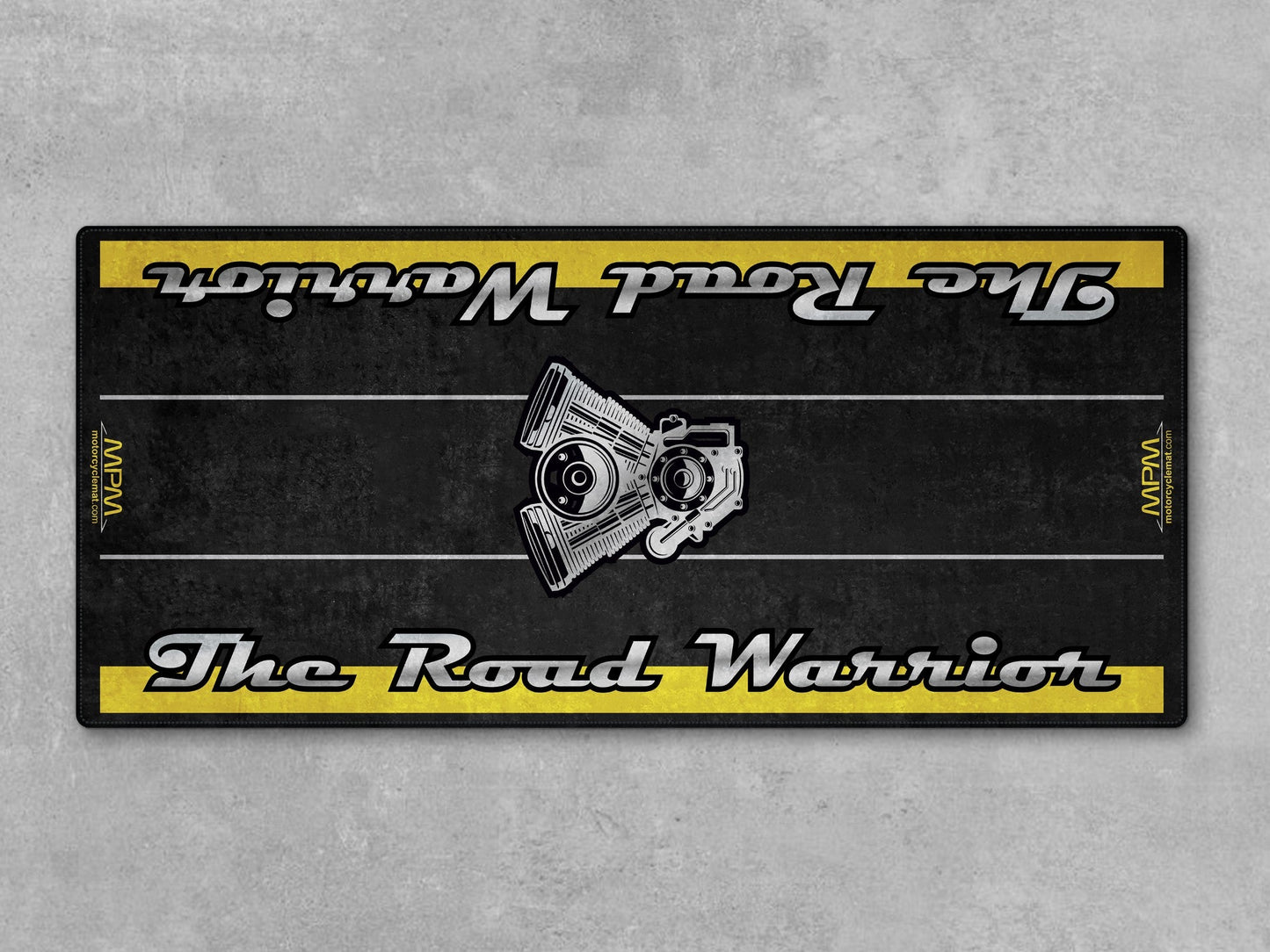 Motorcycle Mat for Touring Motorcycle "The Road Warrior" - MM7344 - Howling Moto