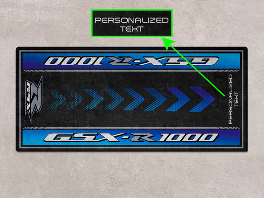 Designed Pit Mat for Suzuki GSX-R1000 Motorcycle - MM7355 - Howling Moto