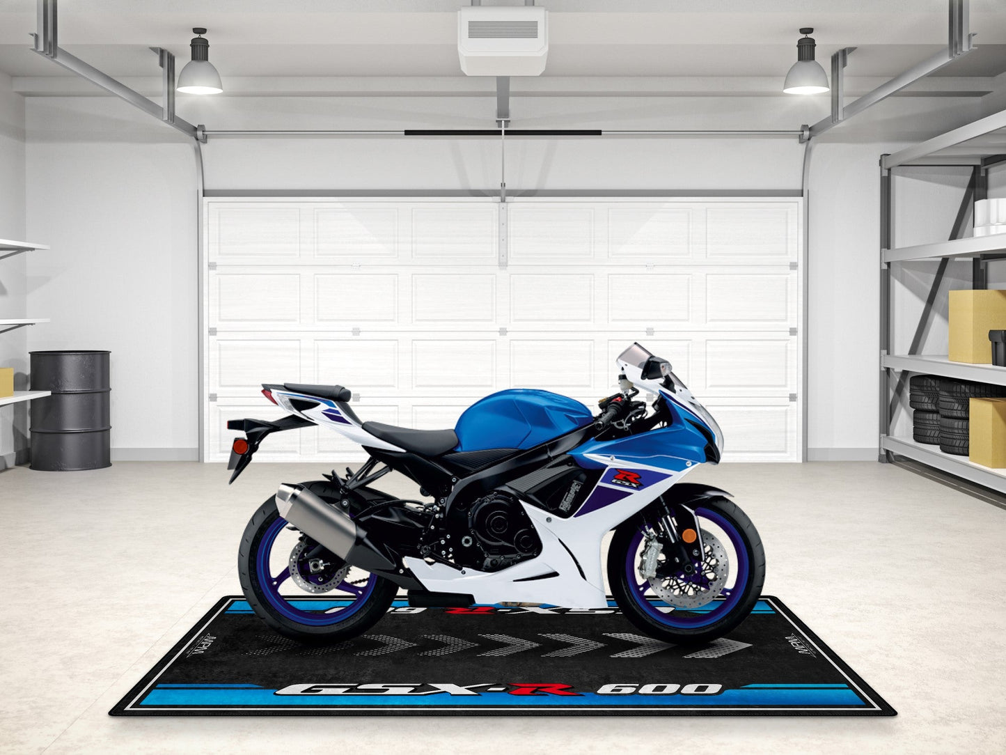 Designed Pit Mat for Suzuki GSX-R600 Motorcycle - MM7358 - Howling Moto