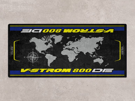 Designed Pit Mat for Suzuki V-STROM 800DE Motorcycle - MM7373 - Howling Moto